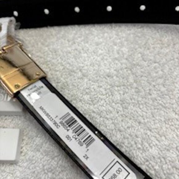 Michael Kors leather MK logo belt NWT Size 2X - Picture 4 of 7